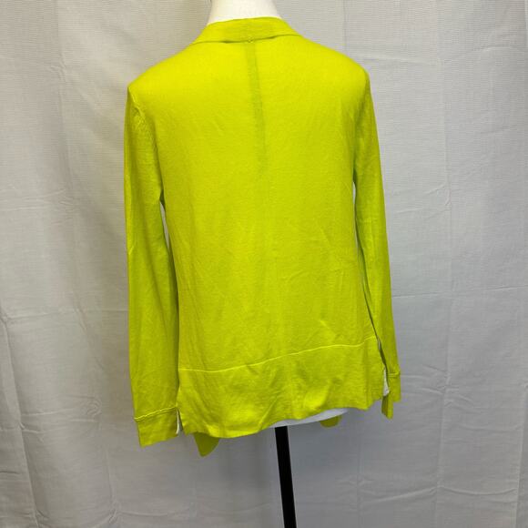 Priced to Sell - Magaschoni New York Lime Green Open Front Cardigan XS - Picture 4 of 7